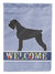 28 x 40 in. Polyester Giant Schnauzer Welcome Flag Canvas House Size 2-Sided Heavyweight