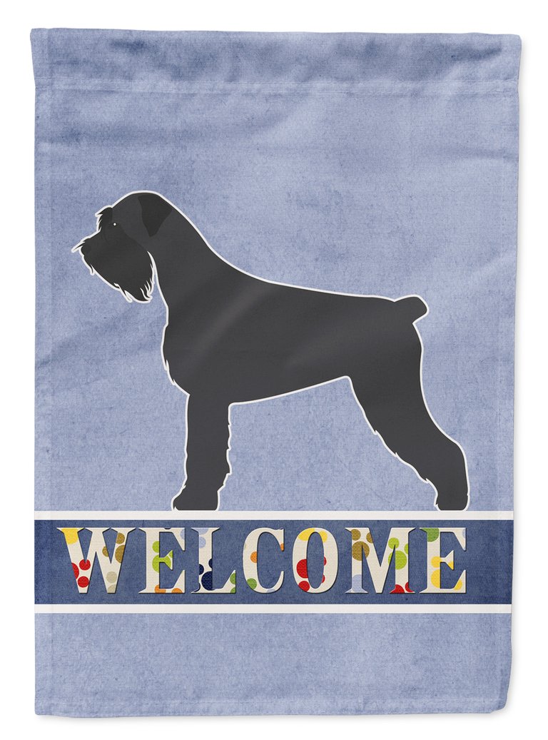 28 x 40 in. Polyester Giant Schnauzer Welcome Flag Canvas House Size 2-Sided Heavyweight