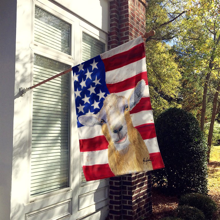 28 x 40 in. Polyester Goat Flag Canvas House Size 2-Sided Heavyweight