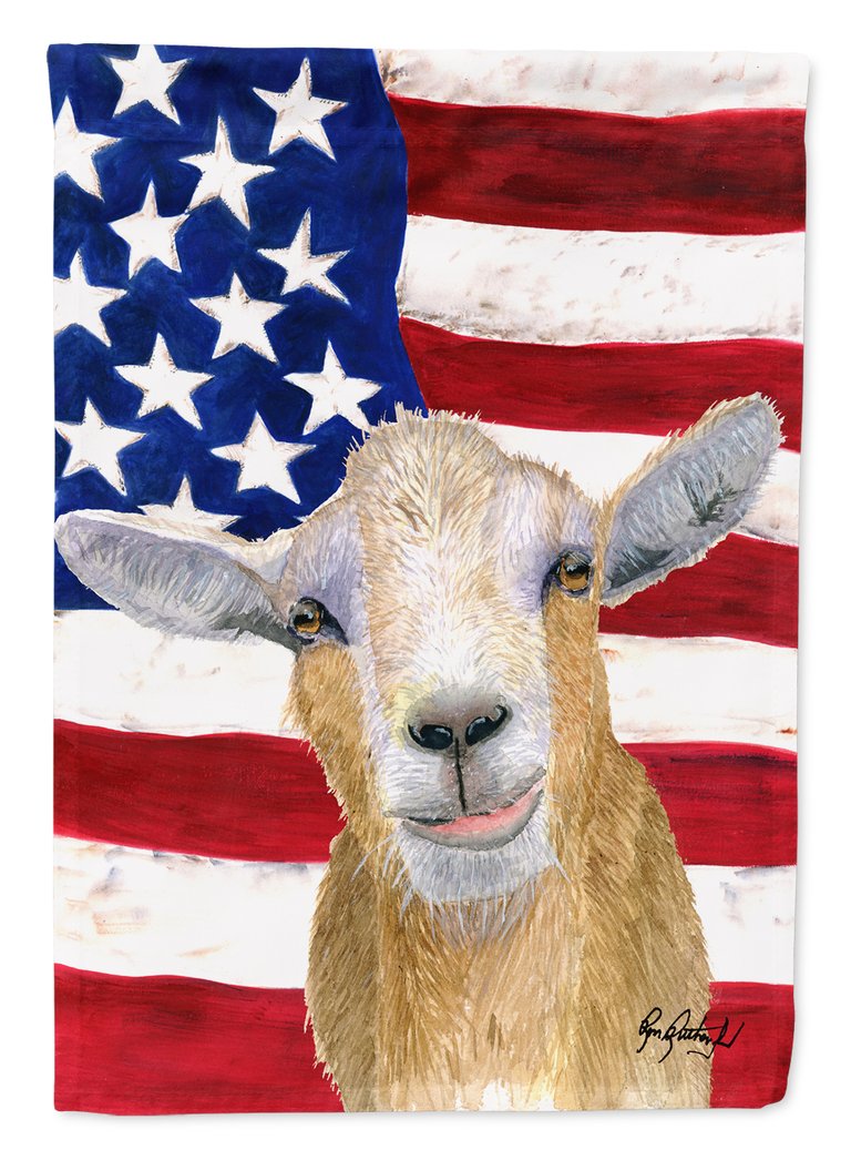 28 x 40 in. Polyester Goat Flag Canvas House Size 2-Sided Heavyweight