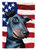 28 x 40 in. Polyester Manchester Terrier American Flag Flag Canvas House Size 2-Sided Heavyweight
