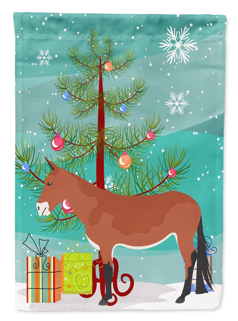 28 x 40 in. Polyester Mule Christmas Flag Canvas House Size 2-Sided Heavyweight