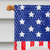 28 x 40 in. Polyester Old English Sheepdog American Flag Canvas House Size 2-Sided Heavyweight