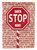 28 x 40 in. Polyester Santa Claus Stop Here Stop Sign Flag Canvas House Size 2-Sided Heavyweight