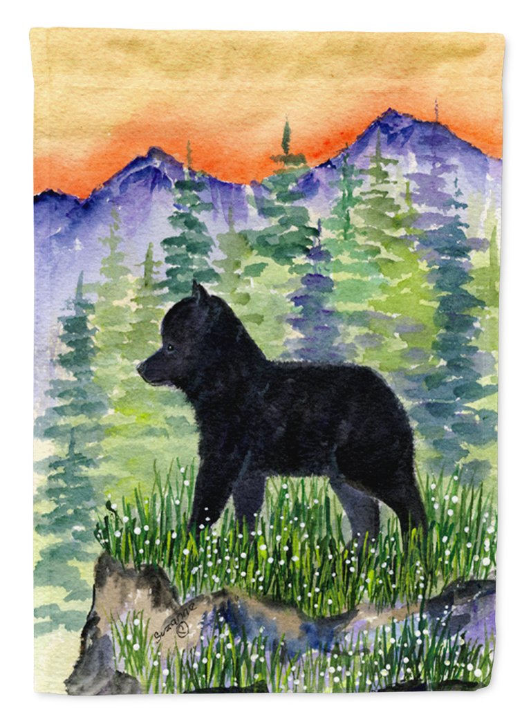 28 x 40 in. Polyester Schipperke Flag Canvas House Size 2-Sided Heavyweight