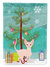 28 x 40 in. Polyester Sphynx Cat Merry Christmas Tree Flag Canvas House Size 2-Sided Heavyweight