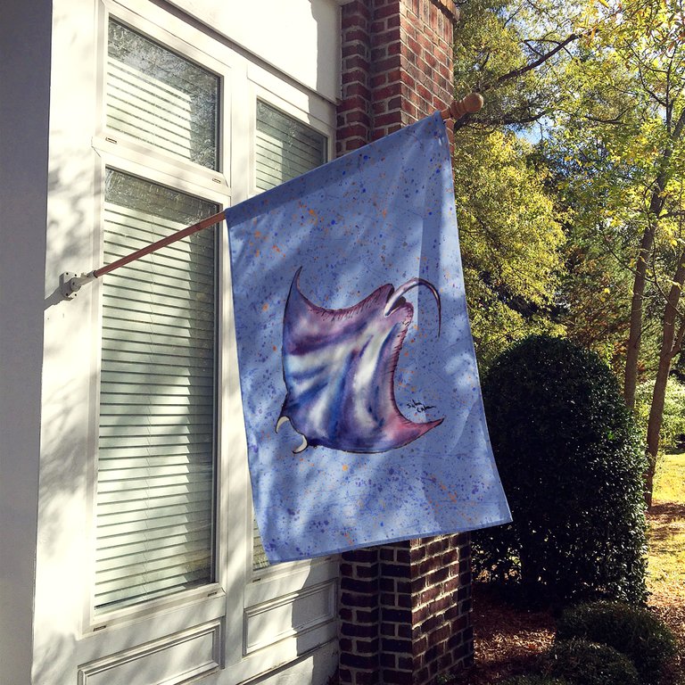 28 x 40 in. Polyester Stingray Stingray Flag Canvas House Size 2-Sided Heavyweight