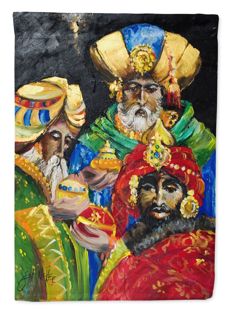 28 x 40 in. Polyester The Three Wise Men Flag Canvas House Size 2-Sided Heavyweight