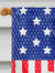 28 x 40 in. Polyester USA Patriotic Golden Retriever Flag Canvas House Size 2-Sided Heavyweight