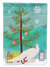 28 x 40 in. Polyester White Peacock Peafowl Christmas Flag Canvas House Size 2-Sided Heavyweight