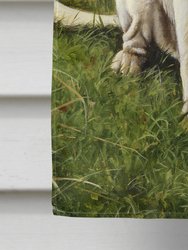 28 x 40 in. Polyester Yellow and Black Labradors Flag Canvas House Size 2-Sided Heavyweight