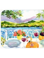 6139LCB Afternoon Of Grape Delights Wine Glass Cutting Board - Large