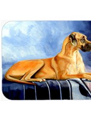 7204LCB 15 x 12 in. Natural Fawn Great Dane Glass Cutting Board - Large