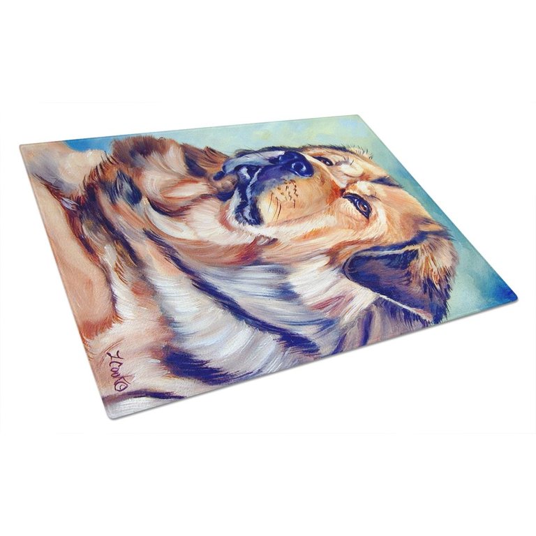 7399LCB Tibetan Mastiff Glass Cutting Board - Large