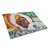 7445LCB Saint Bernard Naptime Glass Cutting Board - Large
