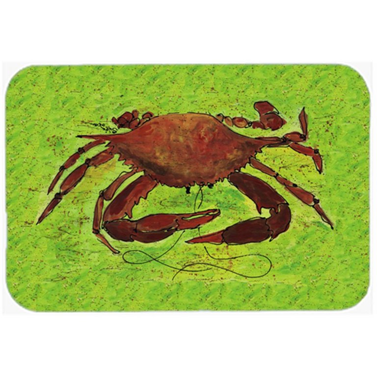 8127LCB Crab Glass Cutting Board - Large