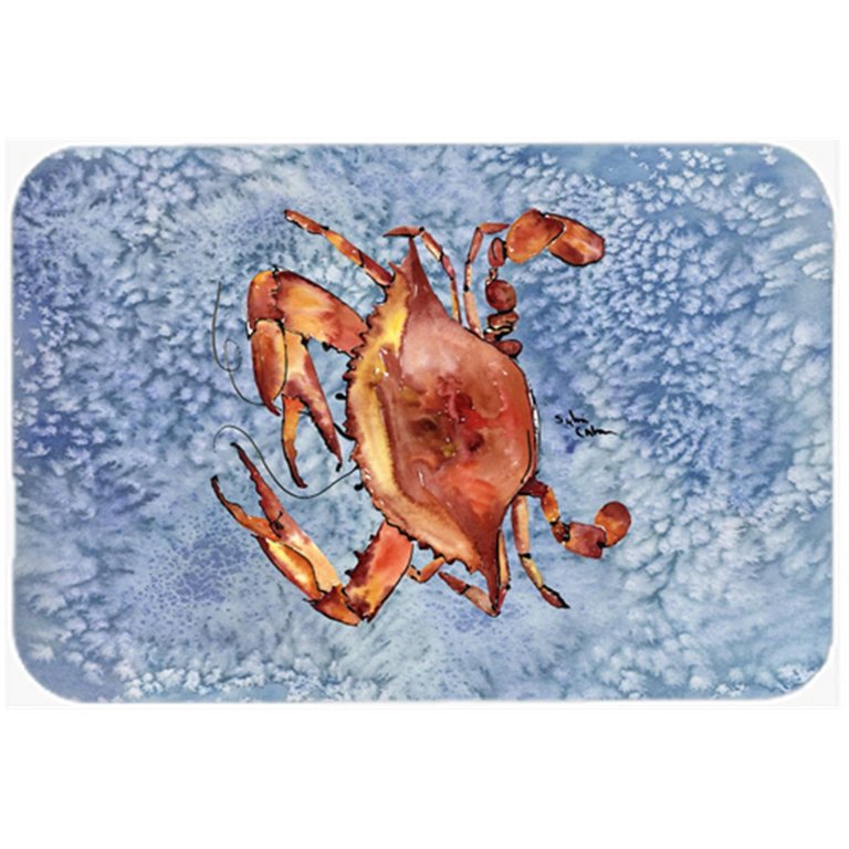 8147LCB Crab Glass Cutting Board - Large