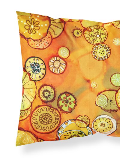 Caroline's Treasures Abstract Flowers in Oranges and Yellows Fabric Standard Pillowcase product