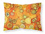 Abstract Flowers in Oranges and Yellows Fabric Standard Pillowcase