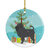 Affenpinscher Merry Christmas Tree Ceramic Ornament