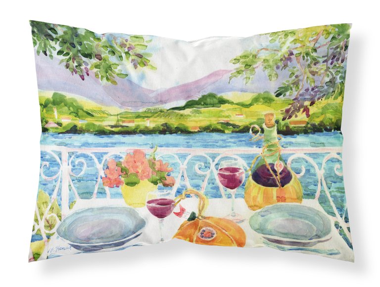 Afternoon of Grape Delights Wine Fabric Standard Pillowcase