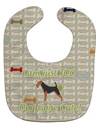 Airedale Terrier Dog Gone Cute Baby Bib