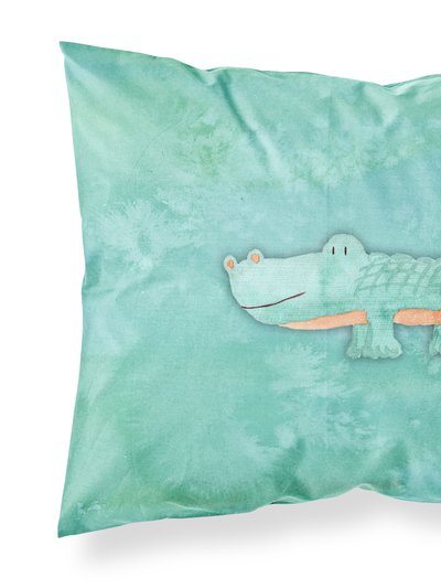Caroline's Treasures Alligator Watercolor Fabric Standard Pillowcase product