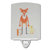 Alphabet F for Fox Ceramic Night Light