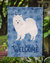 American Eskimo Welcome Garden Flag 2-Sided 2-Ply