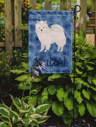 American Eskimo Welcome Garden Flag 2-Sided 2-Ply