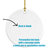 American Eskimo Winter Snowflakes Holiday Ceramic Ornament