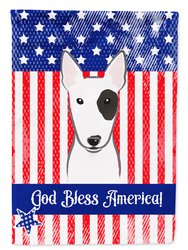 American Flag And Bull Terrier Garden Flag 2-Sided 2-Ply