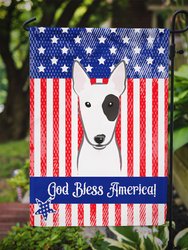 American Flag And Bull Terrier Garden Flag 2-Sided 2-Ply