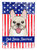 American Flag And French Bulldog Garden Flag 2-Sided 2-Ply