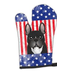 American Flag and French Bulldog Oven Mitt