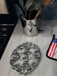 American Flag and French Bulldog Pair of Pot Holders