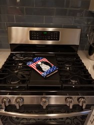 American Flag and Japanese Chin Oven Mitt