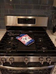 American Flag and Maltese Oven Mitt