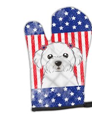 American Flag and Maltese Oven Mitt