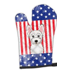 American Flag and Westie Oven Mitt