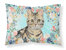 American Shorthair Brown Tabby Spring Flowers Fabric Standard Pillowcase