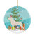 Anatolian Shepherd Merry Christmas Tree Ceramic Ornament