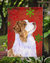 Australian Shepherd Red Green Snowflakes Christmas Garden Flag 2-Sided 2-Ply