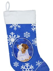 Australian Shepherd Winter Snowflakes Holiday Christmas Stocking