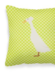 Bali Duck Green Fabric Decorative Pillow