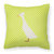 Bali Duck Green Fabric Decorative Pillow