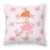 Ballerina Red Head Point Fabric Decorative Pillow