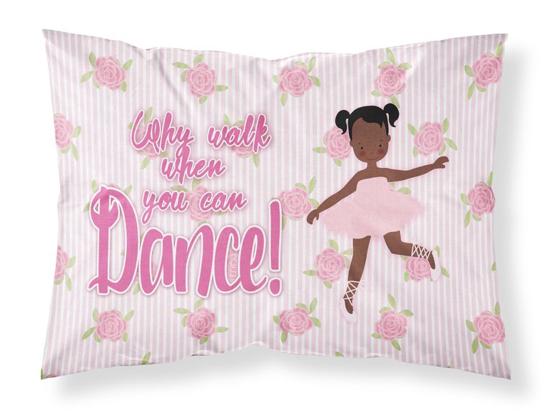 Ballet African American Pigtails Fabric Standard Pillowcase