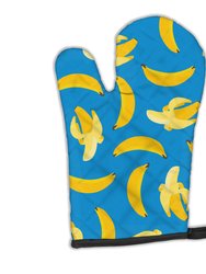 Bananas on Blue Oven Mitt