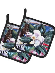 Barq's and Magnolia Pair of Pot Holders